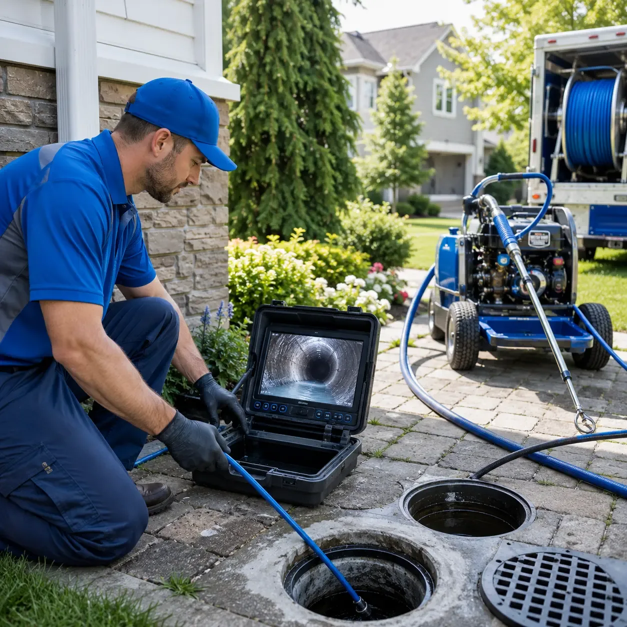 Outdoor drain cleaning professionals serving Hampton, IA